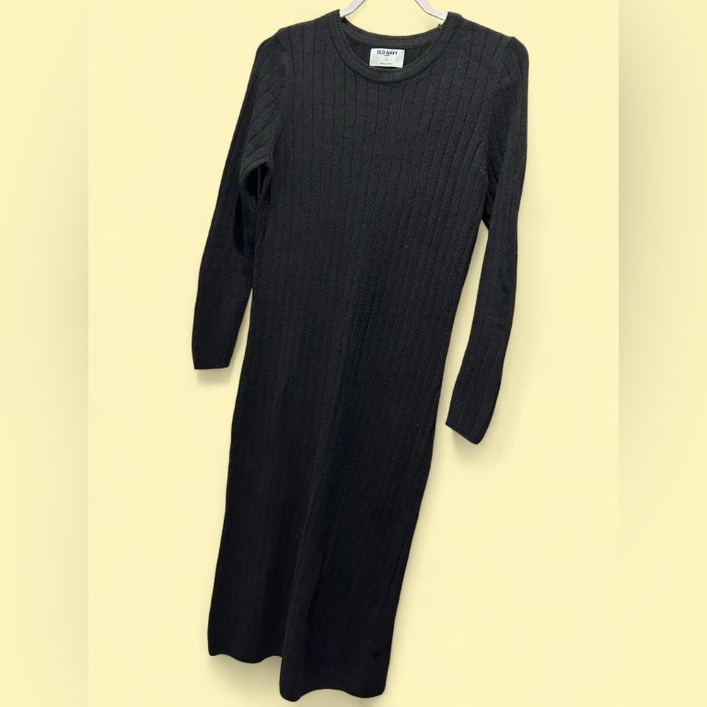 Old Navy SoSoft Black Knit Sweater Dress